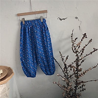 Kids Trousers Cotton Anti-mosquito Pants Children Trousers Mid-waist Boys Girls Pants