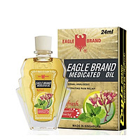 Dầu gió con ó Mỹ Eagle Brand Medicated Oil Peppermint Clove Bub 24ml (Dầu vàng)