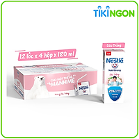 Thùng 48 Hộp Sữa Nestlé Gấu Hương Dâu Trắng 12(4x180ml)
