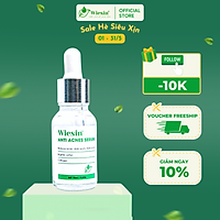 Serum giảm mụn mờ vết thâm, ngăn ngừa mụn ẩn và mụn đầu đen "Collagen Thủy Phân" Wiesin Anti Acnes Serum 15ml - WS04
