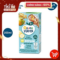 Sữa chua ngũ cốc vị lê và chuối Fruto Nyanya 200ml