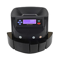 Electronic Coin Sorter Counter Counting Sorting Machine Countable USD Coins with Multi-Functional 7 Digit LED Display
