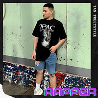 Áo thun tay lỡ form rộng YAS STREETWEAR phông unisex nam nữ, áo thun cotton100% phong cách streetstyle HÌNH IN KO TRÓC