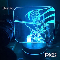 Đèn Ngủ Led 3D BORUTO nhân vật Anime phát sáng 16 màu cảm ứng có điều khiển từ xa