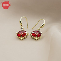 Bông tai hồ ly đỏ - Trang sức Bé Heo BHBT459