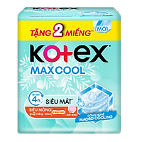 Combo 8 gói Băng Vệ Sinh Kotex Max Cool Siêu Mỏng Không Cánh 23cm 8 miếng