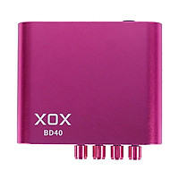 Sound card livestream kỹ thuật số XOX BD40 100 hiệu ứng âm thanh - 4 chế độ làm việc điều khiển từ xa cho điện thoại và PC - Hàng chính hãng