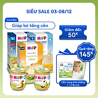 Combo ăn dặm HiPP Organic số 10: Giúp bé tăng cân dễ dàng
