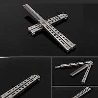 Stainless Steel Butterfly Comb Sling Knife Safety Training Knife Practice Comb
