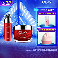 Bộ 2 sản phẩm chống lão hóa hoàn hảo OLAY Regenerist Advance Anti Aging: 1 Kem dưỡng ẩm Whips 50g + 1 Serum