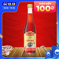Nước mắm truyền thống Phú Quốc Hồng Hạnh - Cốt Nhỉ 40 độ đạm (600ml) - Chai thủy tinh - Nắp mới tiện lợi, kiểm soát dòng nước mắm