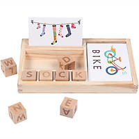 Gotoamei Wooden English Spelling Alphabet Letter Game Early Learning Educational Toy Kids