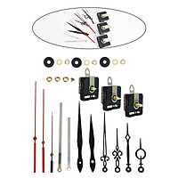 Black Non-Ticking Quartz Clock Movement Mechanism Metal Wall Clock Hands Collectibles Parts Home Decor Accessories