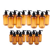 20 Pcs Empty Pump Shampoo Lotions Container Refillable Body Wash Gel Bottle