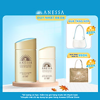 Bộ đôi Kem chống nắng dưỡng da dạng sữa bảo vệ hoàn hảo Anessa Perfect UV Sunscreen Skincare Milk SPF 50+ PA++++ 60ml + Kem nền trang điểm BB chống nắng dưỡng da Anessa SPF 50+ PA++++ 25ml