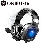 Tai nghe chơi game ONIKUMA K8 PS4 Tai nghe đèn LED RGB trên tai - Hàng chính hãng