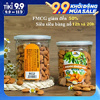 Hạt Hạnh Nhân Mỹ Tách Vỏ Smile Nuts (265g - 500g) | Hạnh nhân nhập khẩu từ Mỹ, nướng mộc giòn rụm, thơm ngon