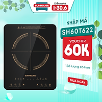 Bếp Từ Đơn Sunhouse SHD6803 (2000W) - Kèm Nồi Lẩu - Hàng Chính Hãng