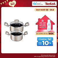 Bộ 2 Nồi Tefal Sensations 18-24cm - Tương thích với tất cả các mặt bếp - Tương thích với tất cả các mặt bếp - Công nghệ Thermor-spot cảnh báo nhiệt - Hàng chính hãng Hàng chính hãng