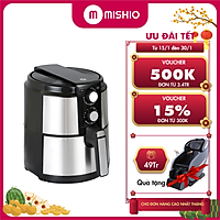Nồi chiên không dầu vỏ kim loại Mishio MK220 5L - Hàng chính hãng