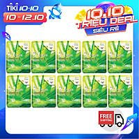 Bộ 10 gói mặt nạ dưỡng ẩm da chiết xuất nha đam 3W Clinic Fresh Aloe Mask Sheet 23ml X 10