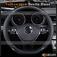 Bọc vô lăng volang xe Volkswagen Beetle Dune Lót CaoSu Non Cao Cấp Chống Trượt Tay