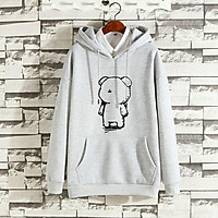 Áo Hoodie Nỉ Bông Unisex Streetwear Gấu Rỗng ( unisex nam nữ đều mặc được)