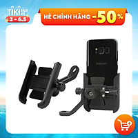Giá đỡ kẹp điện thoại cho xe máy/ xe mô tô Selfiecom S-500 - Siêu cứng, chống trộm, chống rung lắc, tháo lắp dễ dàng - Hàng chính hãng
