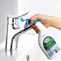 Tẩy cặn canxi HGO PLUS tẩy sạch vách kính, vòi inox, bồn sứ, gạch men trong nhà tắm - Chai 500ml