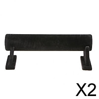 2x27cm Black Velvet Jewelry Holder Retail Room Necklace Display Stand Racks