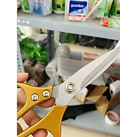Kéo cắt Nhật đa năng lưỡi dày sk5 màu vàng