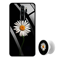 Ốp Lưng Kính Cường Lực cho điện thoại Xiaomi Redmi Note 8 Pro - 0390 8033 CUCHOAMI08 - Tặng Giá Đỡ Điện Thoại Đa Năng Cùng Mẫu Hình - Hàng Chính Hãng