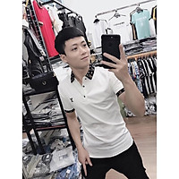 ÁO THUN NAM CỔ TRỤ THÊU HÌNH CỰC HOT TRẺ TRUNG, THANH LỊCH SIÊU ĐẸP MẪU MỚI THỜI TRANG CAO CẤP YB0021