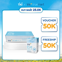 Thùng 12 hộp sữa tươi tiệt trùng nguyên chất TH True Milk A2 500ml (500ml x 12)