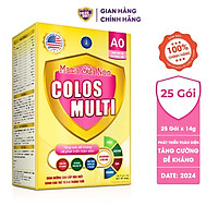  Sữa Non Colos Multi A0 hộp 25 gói x 14g hỗ trợ tăng cường sức đề kháng cho trẻ