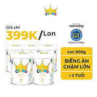 Combo 5 Lon Sữa Bột Dinh Dưỡng KOKO CROWN Cho Bé Biếng Ăn Picky Eater 2 800g/Lon