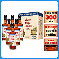 Nước mắm nhỉ Làng Chài Xưa xuất khẩu nhãn xanh thùng 6 chai thủy tinh 500ml cốt nhỉ đặc biệt vị dịu nhẹ gu Việt Kiều giới trẻ thành thị nước mắm nguyên chất sạch nước mắm nhĩ từ thùng lều gỗ 100% cá cơm tươi muối tinh khiết chuẩn xuất khẩu