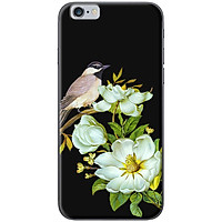 Ốp Lưng Dành Cho iPhone 6/ 6S Và iPhone 6 Plus/ 6S Plus - Chim Đậu Cành Hoa Đen