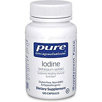 Pure Encapsulations - Iodine (Potassium Iodide) - Hypoallergenic Supplement Supports Healthy Thyroid Function - 120 Capsules