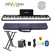 Đàn Piano Điện Bora BX-II - Đàn, Chân, Bao, Nguồn 88 Phím nặng Cảm ứng lực BX2 - Kèm Móng Gẩy DreamMaker BX-02 (Kết nối máy tính và điện thoại, Bluetooth, Pin sạc, Loa lớn)