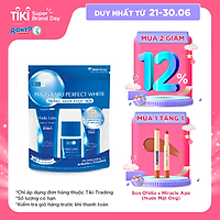 Bộ Dưỡng Da Trắng Mượt Vượt Trội Hada Labo Perfect White Trial Set (Kem Rửa Mặt 15g + Dung Dịch Dưỡng 20ml + Kem Dưỡng 12g)