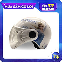 Mũ Bảo Hiểm Trẻ Em 1/2 Đầu Có Kính Protec Kitty, họa tiết nữ hoàng băng giá Frozen thời trang, an toàn, chất lượng