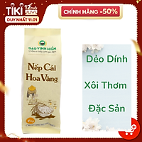 Gạo Nếp đặc sản Cái Hoa Vàng Vinh Hiển túi 1KG - Nếp sạch 3 KHÔNG