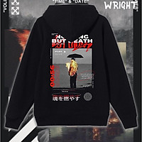 Áo hoodie Wright phong cách Nhật Bản fire umbrella unisex