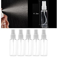 5x Transparent Refillable Empty Fine Mist Sprayer Makeup Cosmetic Dispenser Bottles Reusable for Essential Oils Perfumes