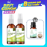 Bộ 2 bình xịt đuổi muỗi tinh dầu sả chanh 50ml/chai JULYHOUSE