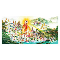 Tranh Phật Giáo Tây Phương Tiếp Dân 2465 (30 x 60 cm)
