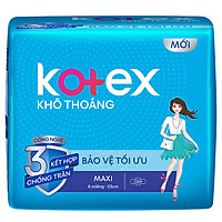 Băng Vệ Sinh Kotex Khô Thoáng Lưới Siêu Thấm - Maxi Cánh 8