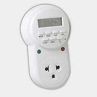 Ổ cắm hẹn giờ ĐQ ESK DT12 W 13 (Điều chỉnh điện tử, 1 lỗ - 3 chấu, trắng)