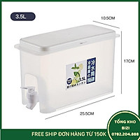 Bình Đựng Nước 3,5 Lít Có Vòi - Free Ship Toàn Quốc